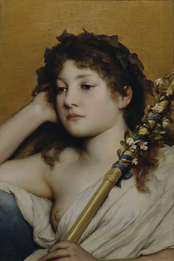 Gabriel von Max - 125, Testa femminile pensierosa, 8017, Österreichische Galerie Belvedere, Vienna